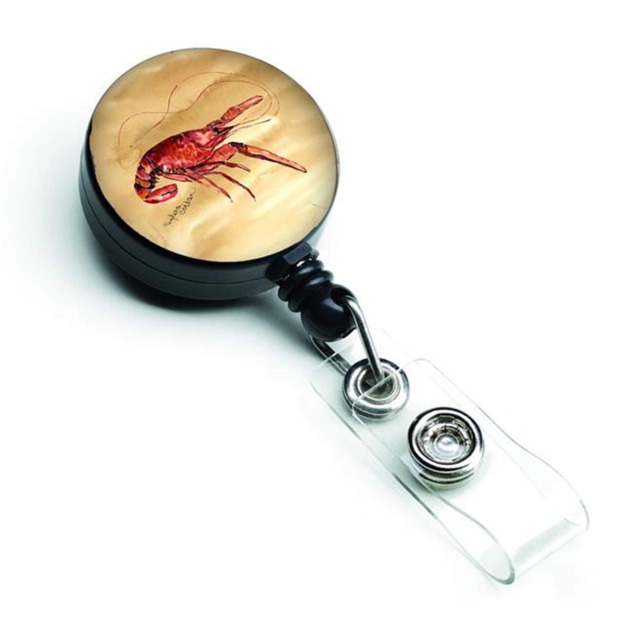 Carolines Treasures 8230BR Crawfish Retractable Badge Reel